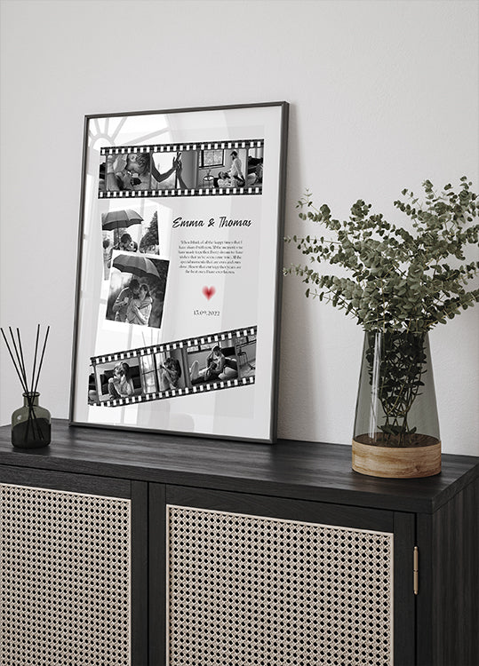 Anniversary Film Photo Collage Poster