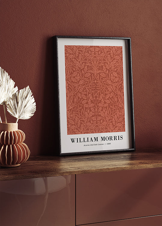 William Morris Acorns and Oak Leaves 1880 Poster