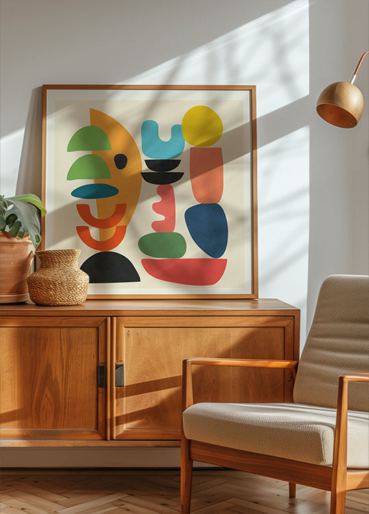 Minimal Abstract Geometry 1 Poster