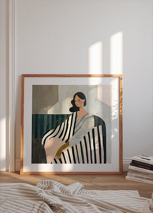 Woman In Recline Poster