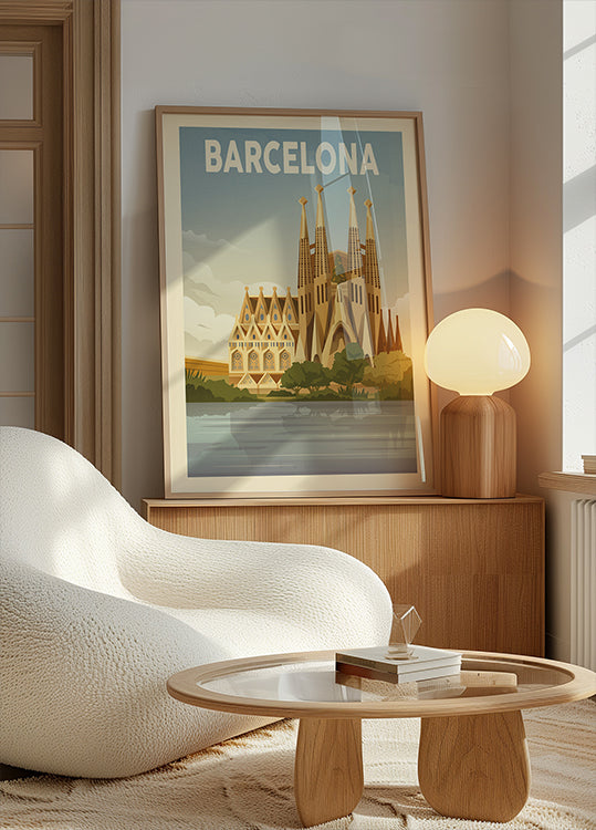 Barcelona Travel Print Poster