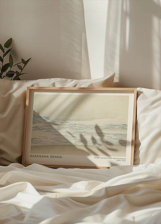 Ocean waves by Kamisaka Sekka Poster