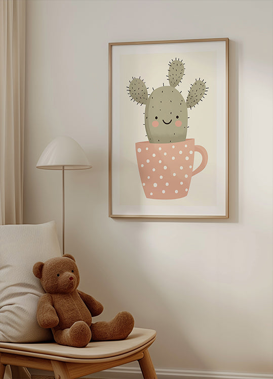 Smiling Cactus Poster