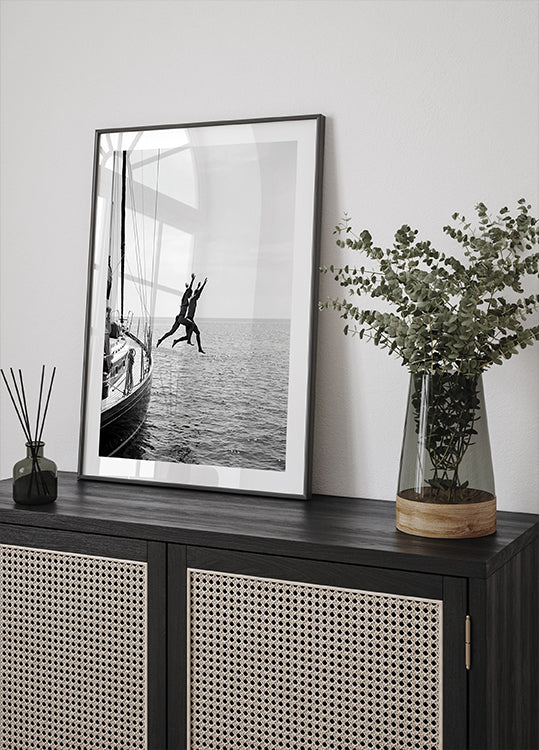 Jumping From a Boat Poster
