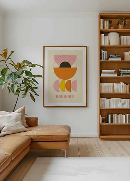 Bauhaus Color Shapes No.4 Poster