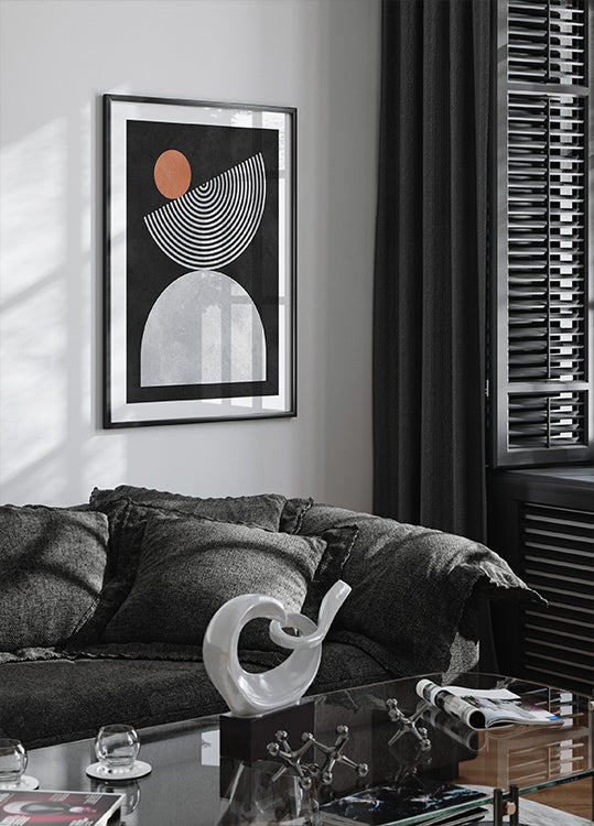 Lines and circles 9 Poster