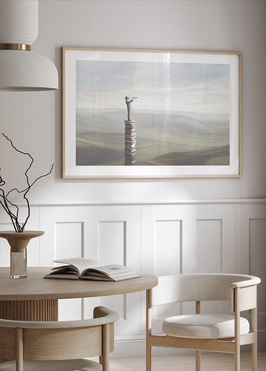 Tower of Books Poster