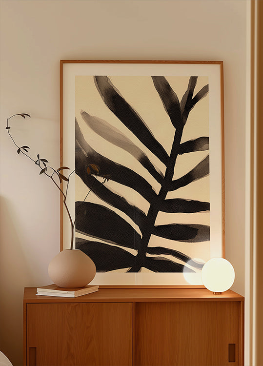 Branches in Black and Beige I Poster