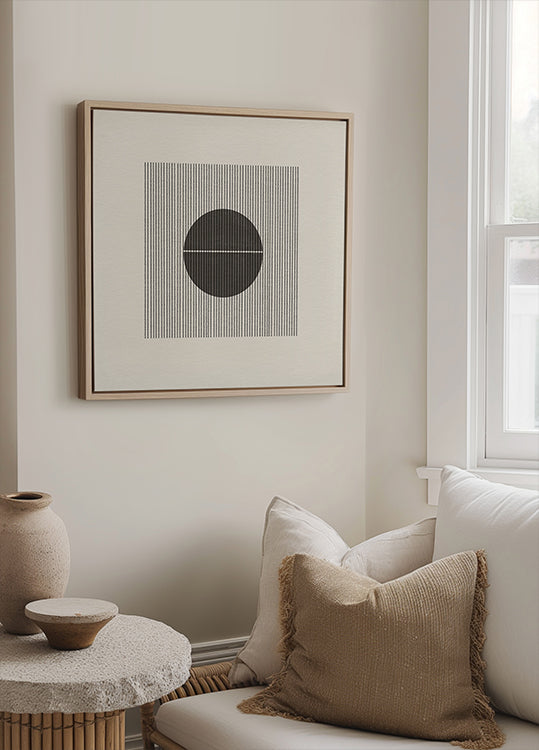 Line and Circle Harmony Poster