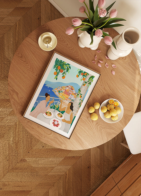 Girls in Positano  Poster