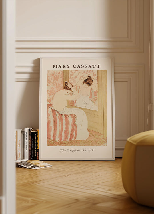 The Coiffure, Intimate Mary Cassatt portrait Poster