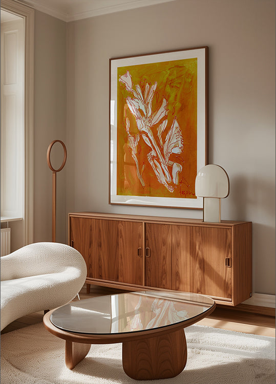 Dream garden 4 Ochre Poster