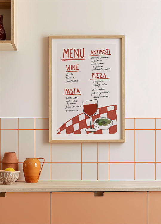 Italian Cuisine Delight  Poster