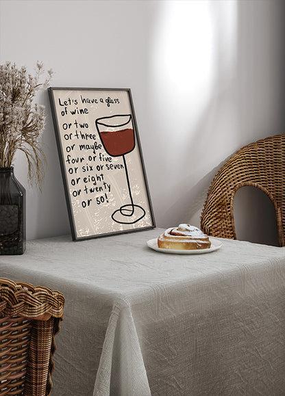 A Glass of Wine Poster