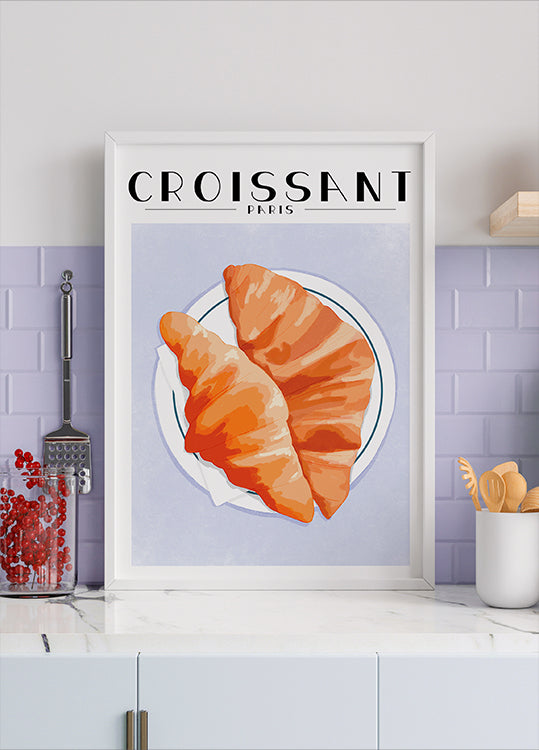 Croissant - Paris Poster