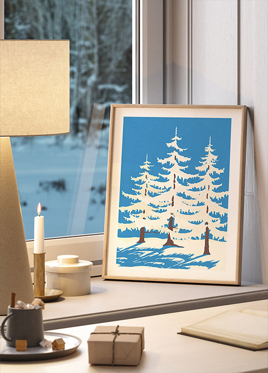 Harz Winter Trees Poster