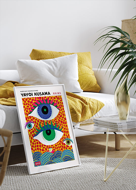 Yayoi Kusama Psychedelic Eye Poster