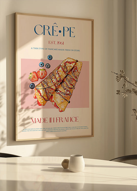 French Crepe Delight Poster