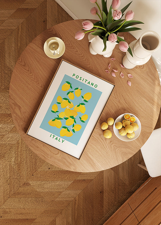 Lemons Flower Market Poster