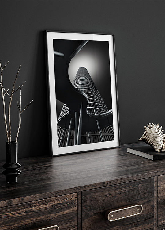 Waves, Columns &amp; Tower Poster