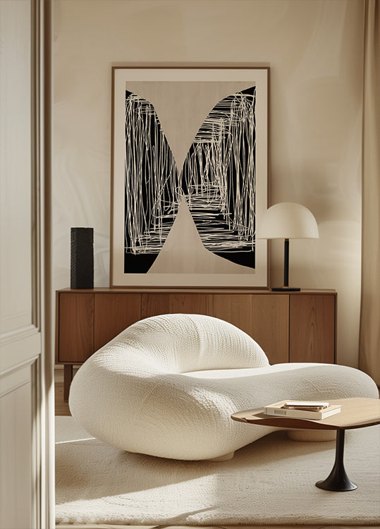 Monochrome Maze Poster