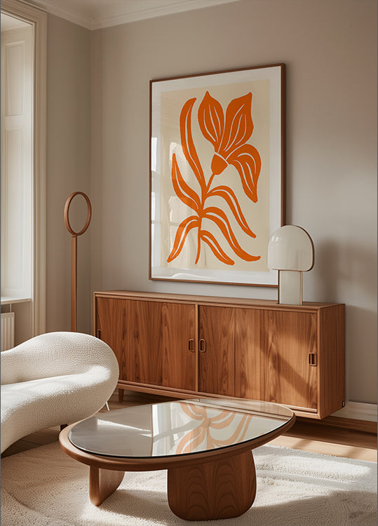 Abstract Orange Poster