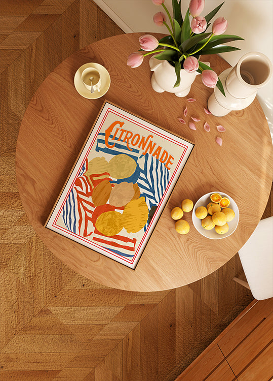 Citronnade Blue and Red Poster