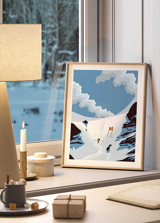 Snowy Mountain Poster