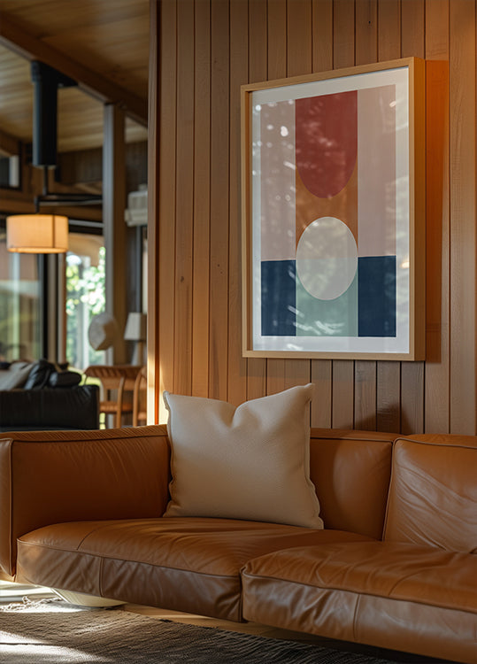 Abstract Design With Geometric Shapes