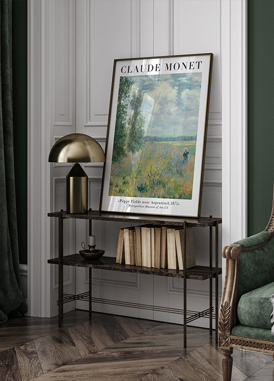 Claude Monet - Poppy Fields near Argenteuil Poster