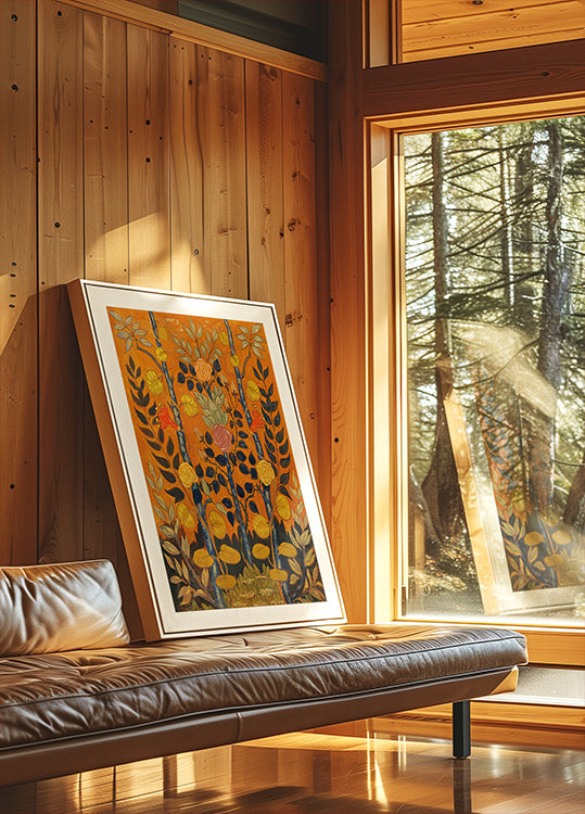 Autumn Botanical Pattern Poster