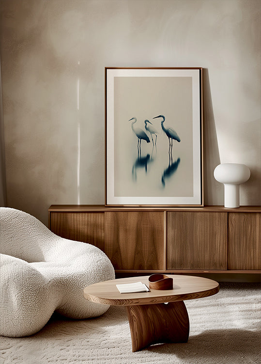 Ethereal Egrets Poster