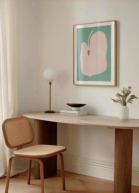 Pink Anthurium Flower Poster