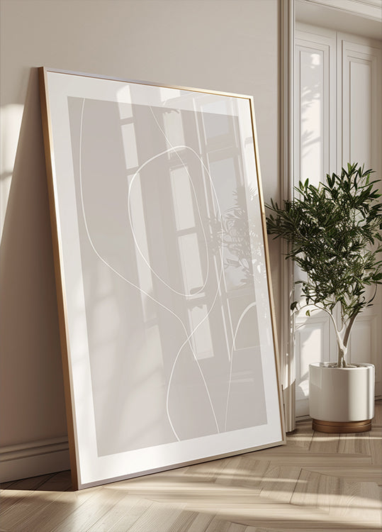 Flowing Lines Harmony Poster