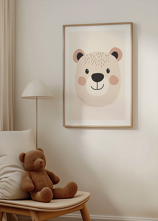 Smiling Bear Poster