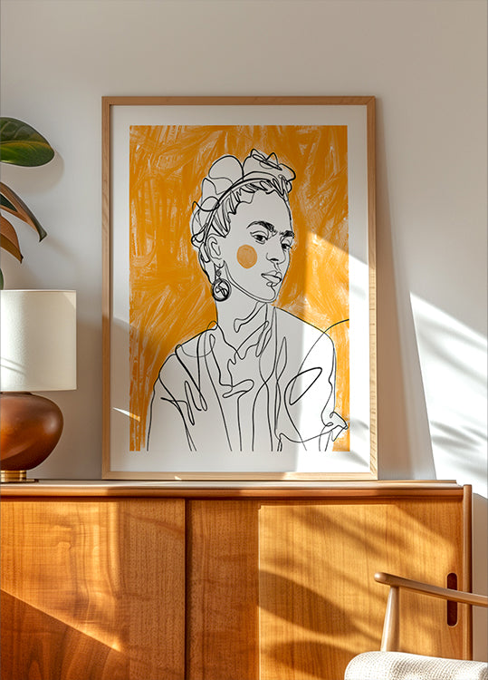 Muse in Orange Poster