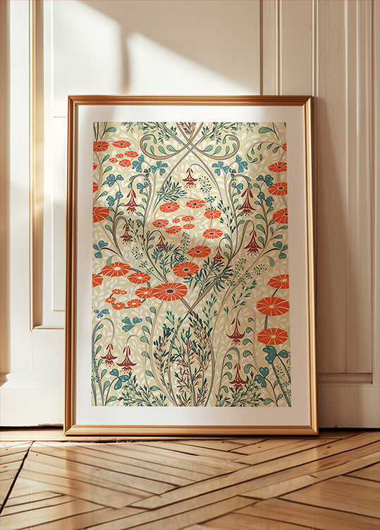 Meadow Scent Vintage Pattern Poster