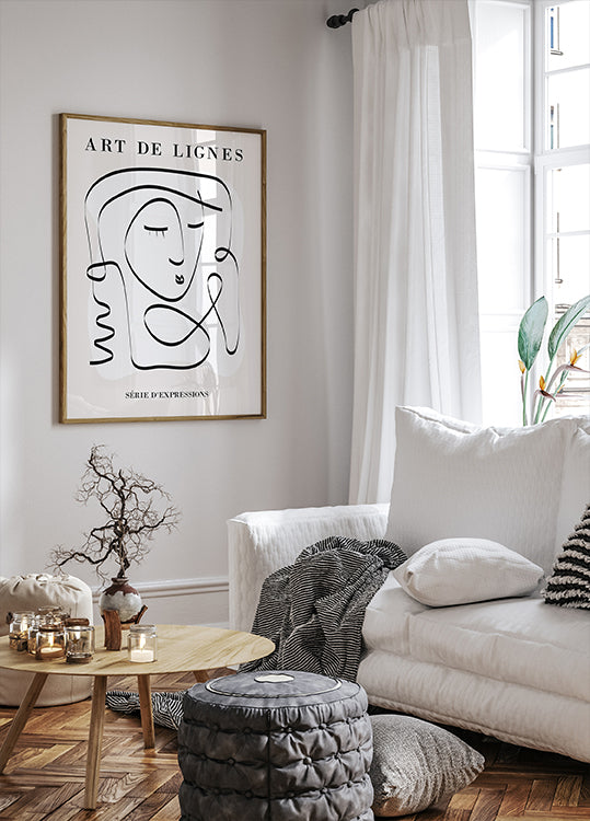 Art De Lignes No. 3 Poster
