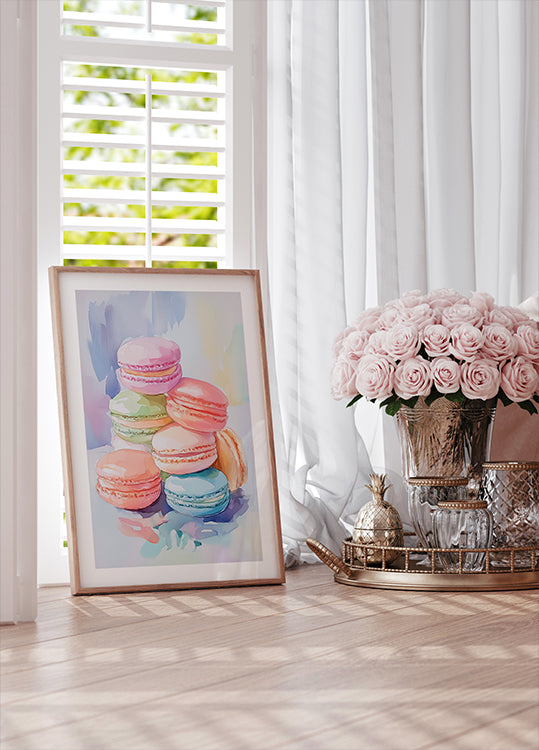Colorful Macaron Poster