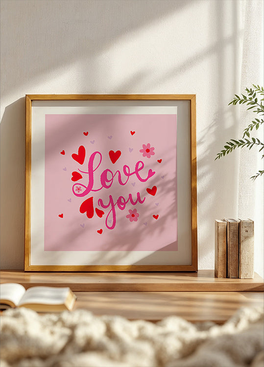 Hearts and Love Poster