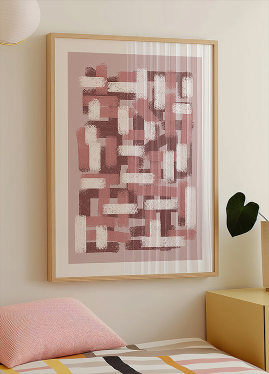 Blush Grid Poster