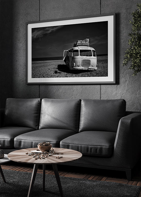 Beached Bus Poster