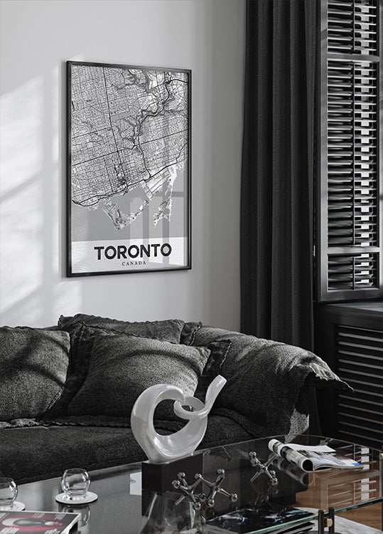 Toronto White Poster