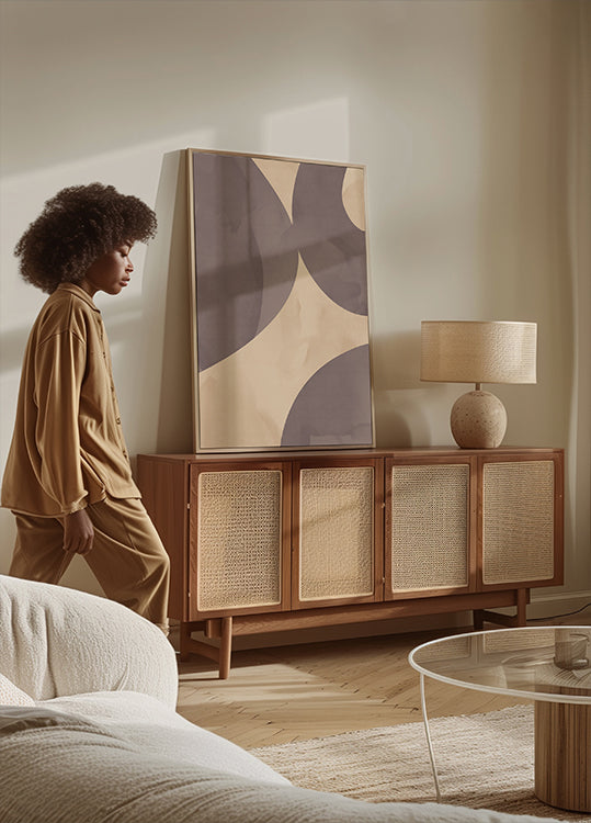 Soft Flow, Abstract Shapes Poster