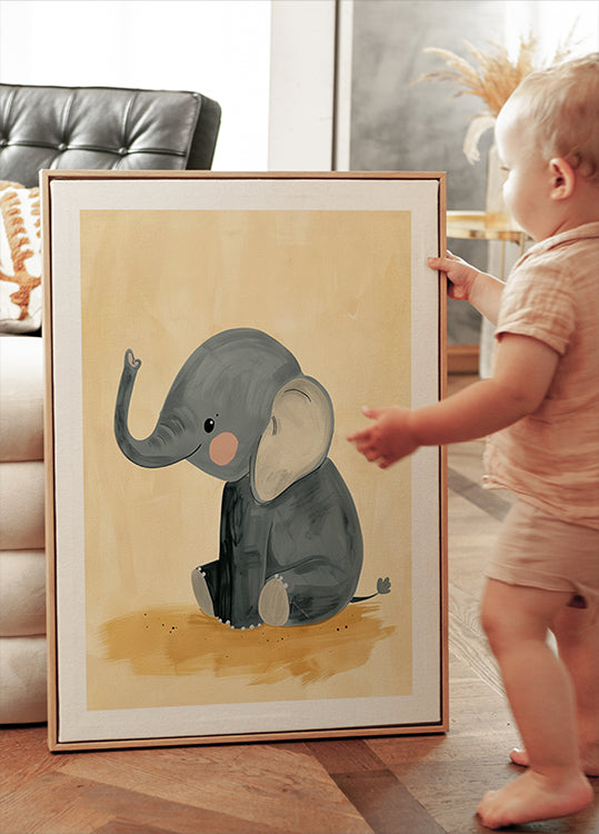 Baby Elephant Poster