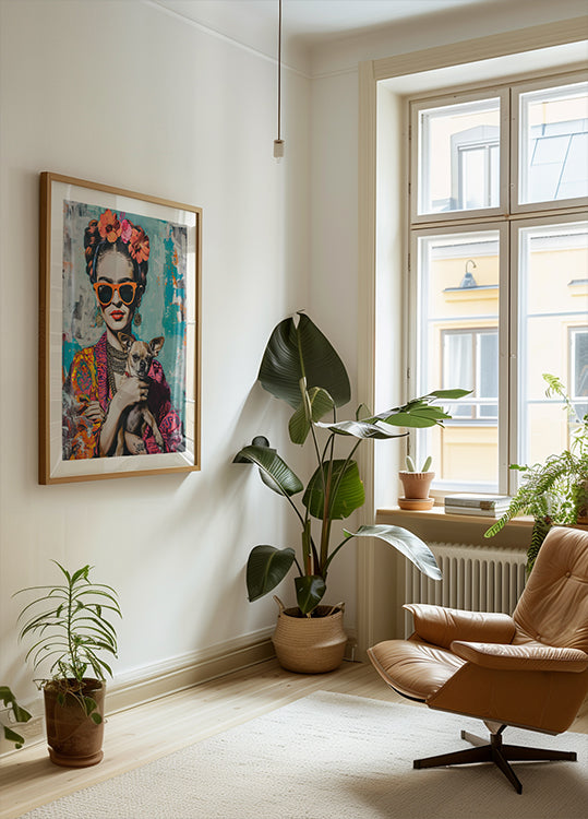 Frida Chihuahua Poster