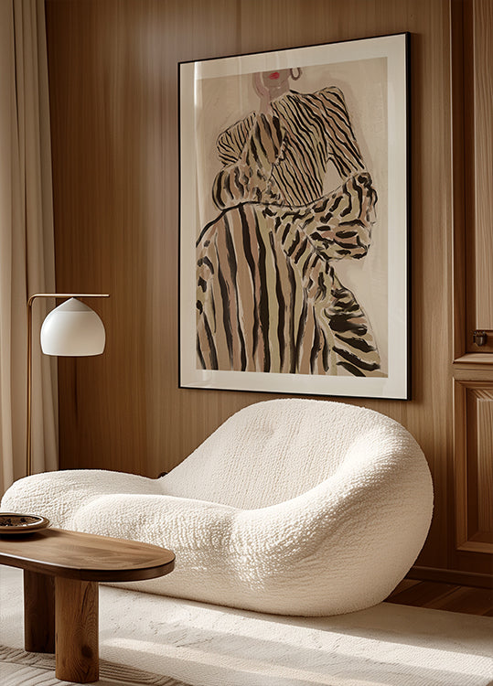 Zebra Elegance Poster