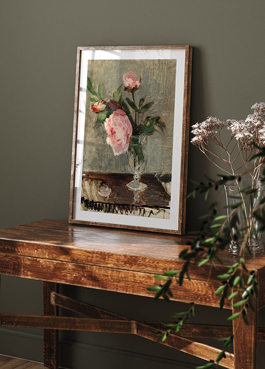 Peonies by Berthe Morisot Poster, Impressionist Floral Still Life Art Poster