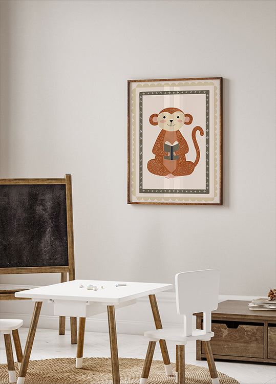 Booklove(monkey) Poster