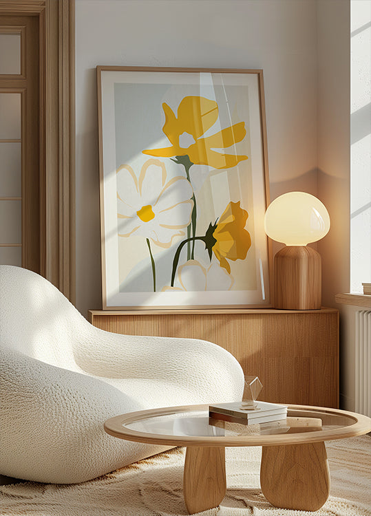 Yellow Flowers Poster